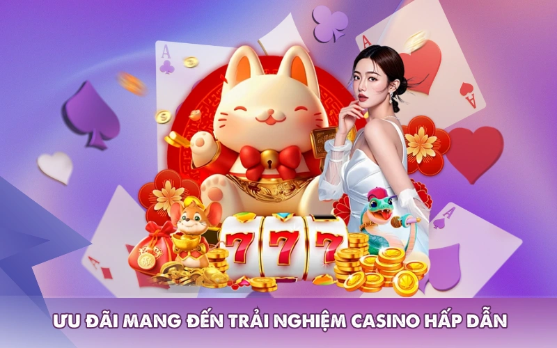 Ưu đãi mang đến trải nghiệm casino hấp dẫn